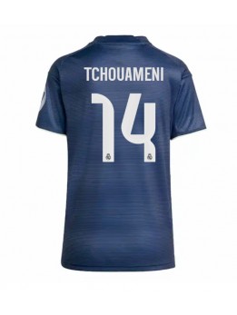 Real Madrid Aurelien Tchouameni #14 Replika Borta Kläder Dam 2025-26 Kortärmad